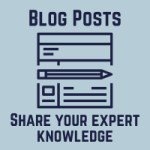 Blog posts: share your expert knowledge